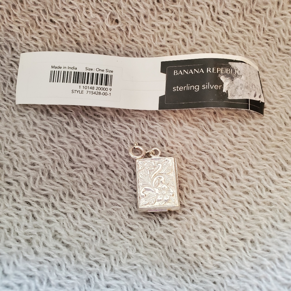 Sterling silver Locket Charm Pendant NWT